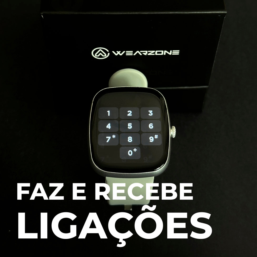 Easy - Smartwatch Wearzone Prova D'água 45mm 4 Dias de Bateria