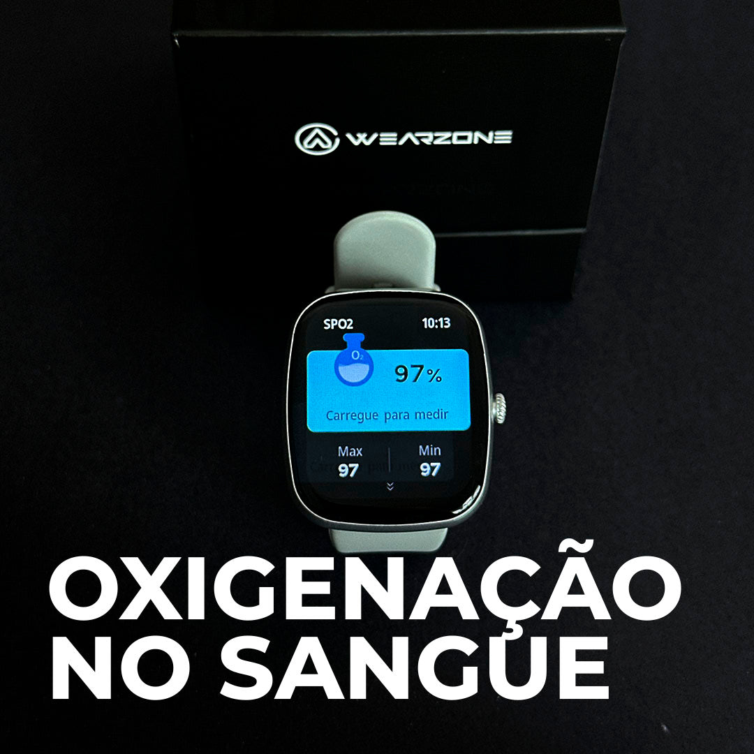 Easy - Smartwatch Wearzone Prova D'água 45mm 4 Dias de Bateria