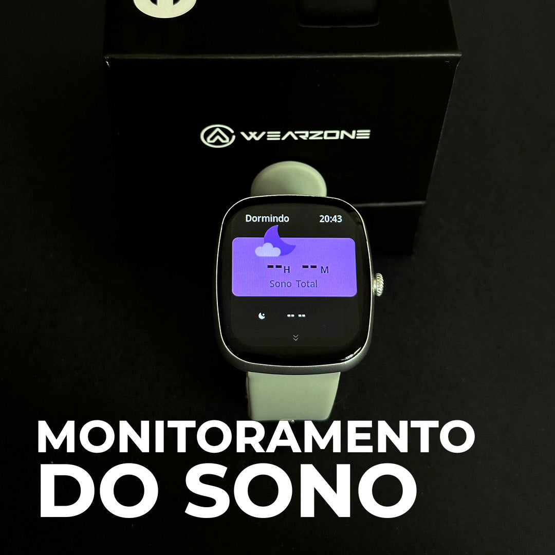 Easy - Smartwatch Wearzone Prova D'água 45mm 4 Dias de Bateria